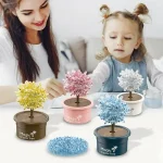 Alberi di cristallo colorati in miniatura, perfetti come decorazioni scientifiche e giochi educativi per bambini, ideali per stimolare la curiosità e l'apprendimento.