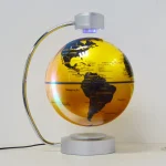 Globo terrestre illuminato con mappatura del mondo, perfetto come decorazione scientifica e oggetto educativo.
