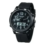 Orologio PINDOWS con display digitale e lancette analogiche, resistente all'acqua fino a 50 metri, perfetto per attività sportive e uso quotidiano.