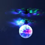 Palla luminosa decorativa che proietta luci colorate sul soffitto, creando un'atmosfera magica e affascinante. Perfetta come decorazione scientifica o per ambienti creativi e innovativi.