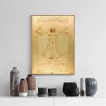 Oggetto decorativo ispirato alla celebre opera rinascimentale, perfetto per appassionati di arte e scienza.