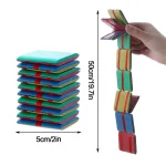 Set di pietre di equilibrio scientifiche colorate, perfette per attività educative e decorazioni a tema scientifico, altezza 50 cm, dimensioni 5 cm ciascuna.