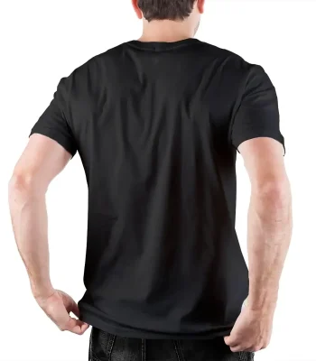 T-shirt nera con stampa scientifica, ideale per appassionati di scienza e decorazioni geek. Perfetta per un look casual e originale, perfetta per eventi e incontri scientifici.