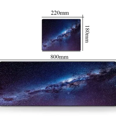 Pannello decorativo con immagine della Via Lattea, dimensioni 800x300mm, perfetto per decorazioni scientifiche e ambienti moderni.