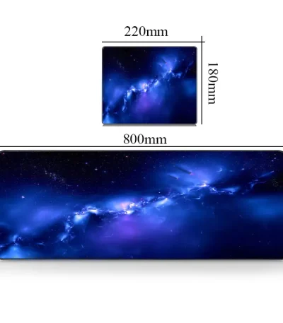 Vetro decorativo con stampa di galassia e stelle, perfetto come decorazione scientifica o per ambienti moderni.