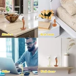 Pezzi decorativi scientifici in resina con design a forma di cervello e cuore, ideali per arredare con originalità ambienti come cucina, camera da letto, ufficio e pareti.