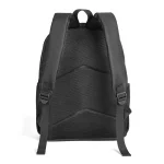 Zaino nero per oggetti scientifici e decorazioni, con spallacci regolabili e tasche laterali, ideale per trasportare strumenti e decorazioni scientifiche in modo sicuro e pratico.