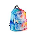 Zaino con stampa galassia, design spaziale con colori vivaci, perfetto per studenti e appassionati di astronomia, ideale per scuola, viaggio o decorazione.