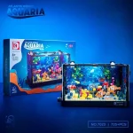 Vasca di acquario Atlantis World AquaRia con accessori e decorazioni marine, perfetta per appassionati di acquariologia e decorazioni scientifiche.