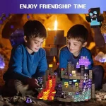 Giocattoli scientifici per bambini, con blocchi di costruzione ispirati a temi spaziali e tecnologici.