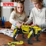Robot da costruire con 921 pezzi, gioco educativo e creativo, perfetto per stimolare l'ingegno e la manualità dei bambini.