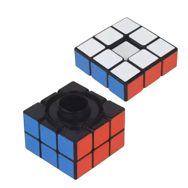 Cubo di Rubik 3x3 con sticker colorati, perfetto come oggetto decorativo scientifico e gioco di abilità, ideale per appassionati di enigmistica e decorazioni a tema scientifico.