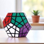 Puzzle Megaminx colorato, rompicapo tridimensionale con facce di diversi colori, ideale come oggetto decorativo e per stimolare la mente.