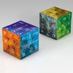 Cubi decorativi con formule matematiche e scientifiche, perfetti come oggetti da collezione o decorazioni per appassionati di scienza e matematica.