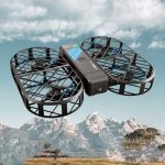 Drone con design innovativo e tecnologia avanzata, perfetto per riprese aeree e applicazioni scientifiche.