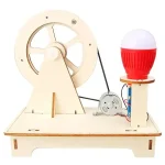 Modello di motore di Newton con lampada LED, perfetto come decorazione scientifica e oggetto educativo per appassionati di fisica e scienza.