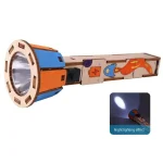 Modello di tubo di luce notturna con effetti luminosi e decorativi, ideale per decorazioni scientifiche e ambienti educativi, con effetti di illuminazione notturna.