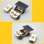 Robot educativo con pannello solare e telecomando, progettato per insegnare i principi dell'energia solare e della robotica ai bambini e agli appassionati di scienza.