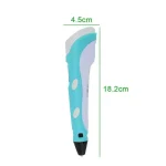 Pipetta termica digitale con display LCD, lunghezza 18.2 cm e larghezza 4.5 cm, ideale per misurazioni precise di temperatura in laboratorio scientifico.