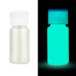 Bottiglia di sostanza fluorescente che brilla al buio, ideale per decorazioni scientifiche e effetti luminosi. Perfetta per progetti educativi e decorazioni creative.