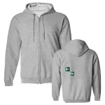 Felpa con cappuccio zip ispirata a Breaking Bad, ideale per i fan della serie. Confortevole e stilosa, perfetta per un look casual o per mostrare la tua passione per la scienza.