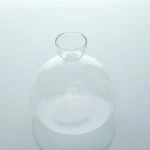 Vaso di vetro trasparente per esperimenti scientifici e decorazioni. Perfetto per uso in laboratorio o come oggetto decorativo ispirato alla scienza.