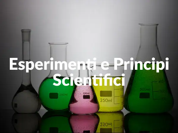 Bottiglie di vetro con liquidi colorati per esperimenti scientifici, simbolo di ricerca e scoperta in laboratorio.