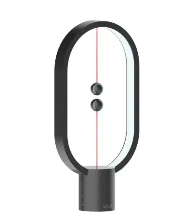 Vortice d'aria decorativo con luci LED, oggetto scientifico per decorazioni innovative e moderne. Perfetto per ambienti di studio o ufficio, combina tecnologia e design estetico.