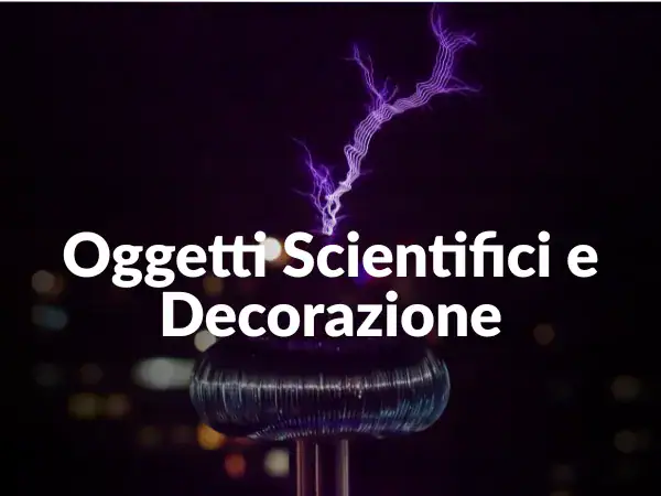 Oggetti scientifici decorativi con effetto di scarica elettrica e fulmini, perfetti per decorazioni originali e tematiche scientifiche.